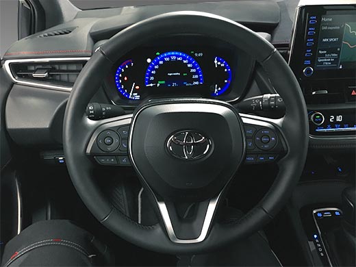 Car photo interior after retouching