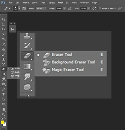 Background eraser tool